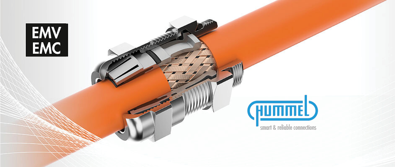 HUMMEL HSK EMC cable glands designed to protect power units and electronic components from electromagnetic influences