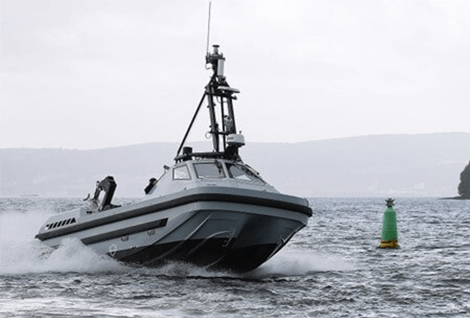 British RNMB Harrier, an autonomous USV British RNMB Harrier, an autonomous USV
