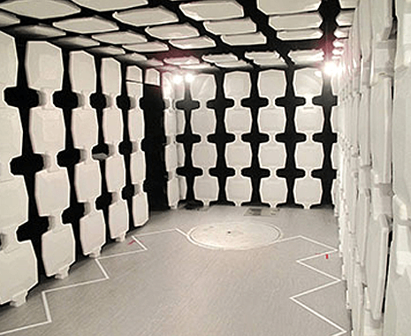 RF shielded semi-anechoic chamber